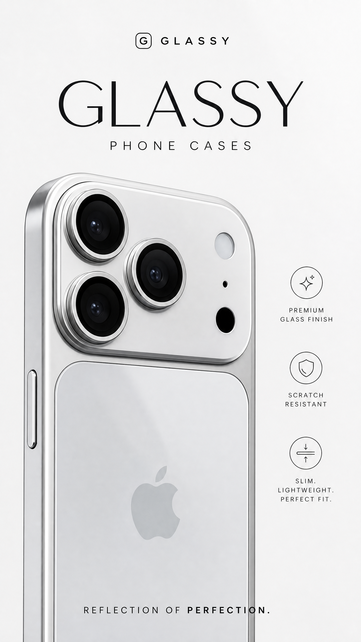 Glassy™ Premium Minimalist iPhone Case