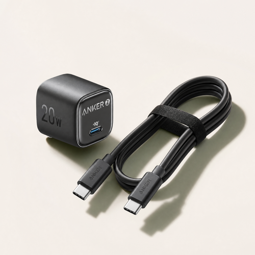 Anker Zolo 20W USB-C Charger + Cable — A2699 — أصلي